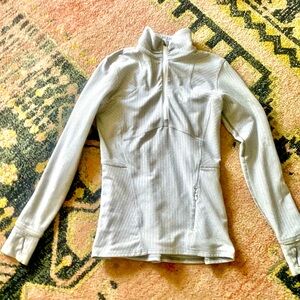 Lululemon herringbone 3/4 zip pullover.